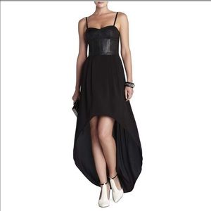 BCBGMAXAZRIA Leandra Bustier Draped Dress Size S